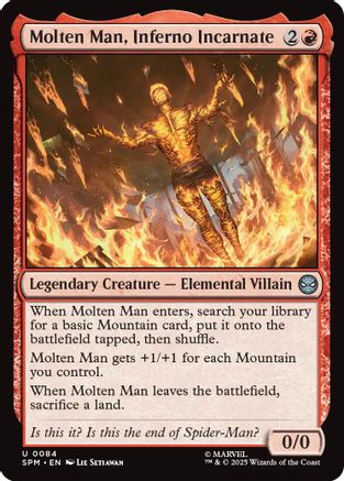 Molten Man, Inferno Incarnate (084) Foil - Marvel's Spider-Man
