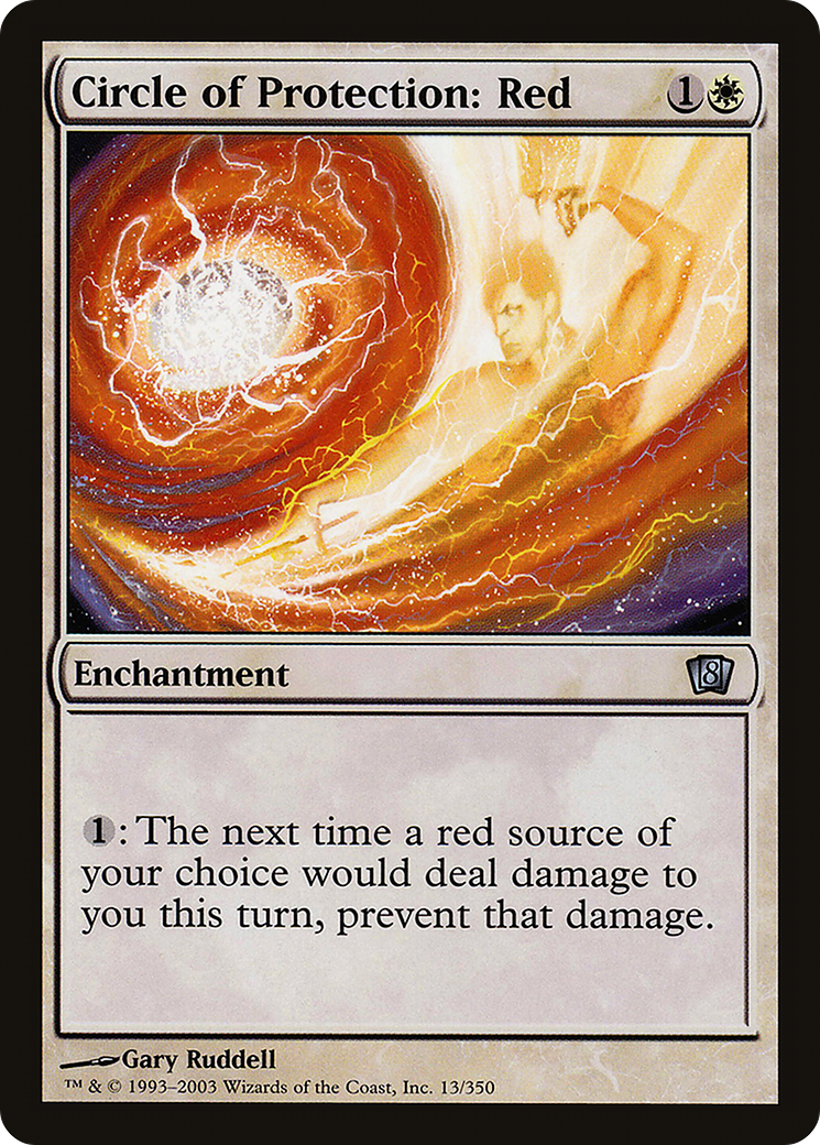 Circle of Protection: Red (013) Foil - Eighth Edition