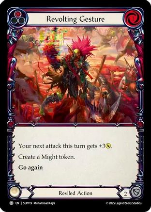 Revolting Gesture (SUP119) Rainbow Foil - Super Slam