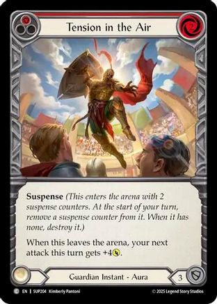 Tension in the Air (Red) (SUP204) Rainbow Foil - Super Slam