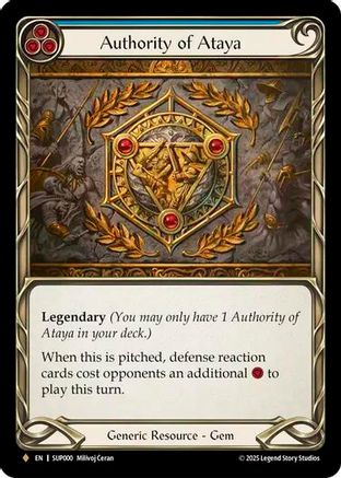 Authority of Ataya (SUP000) Cold Foil - Super Slam