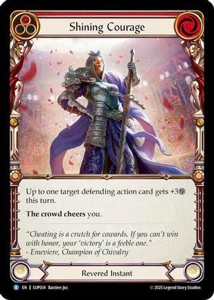 Shining Courage (SUP034) Rainbow Foil - Super Slam