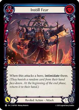 Instill Fear (Blue) (SUP109) Rainbow Foil - Super Slam