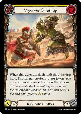 Vigorous Smashup (Yellow) (SUP165) Rainbow Foil - Super Slam