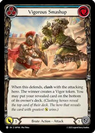 Vigorous Smashup (Blue) (SUP166) Rainbow Foil - Super Slam