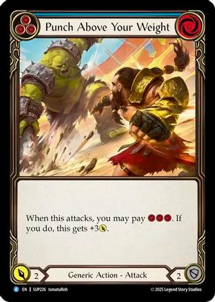 Punch Above Your Weight (Blue) (SUP226) Rainbow Foil - Super Slam