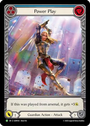 Power Play (GEM103) Rainbow Foil - GEM Pack 3