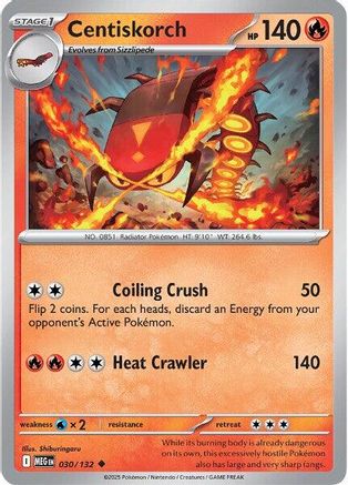Centiskorch (30) Reverse Holofoil - Mega Evolution