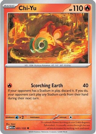 Chi-Yu (31) Reverse Holofoil - Mega Evolution