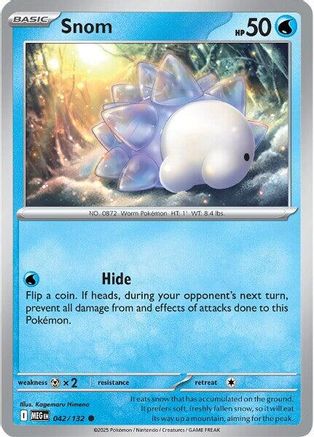 Snom (42) Reverse Holofoil - Mega Evolution