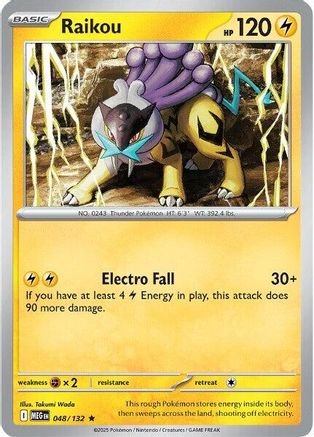 Raikou (48) Reverse Holofoil - Mega Evolution