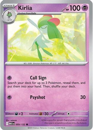 Kirlia (59) Reverse Holofoil - Mega Evolution