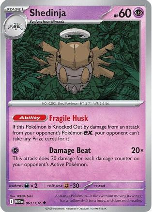 Shedinja (61) Reverse Holofoil - Mega Evolution
