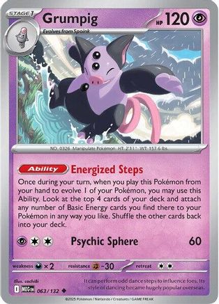 Grumpig (63) Reverse Holofoil - Mega Evolution