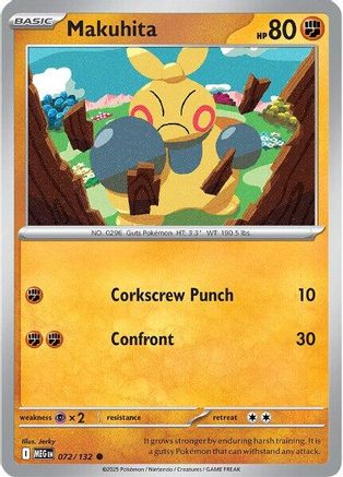 Makuhita (72) Reverse Holofoil - Mega Evolution