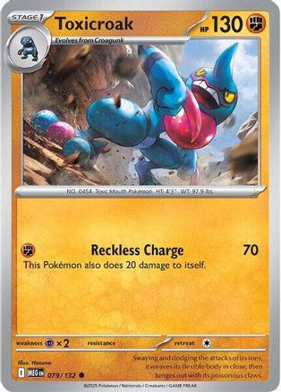 Toxicroak (79) Reverse Holofoil - Mega Evolution