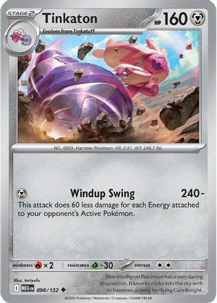 Tinkaton (98) Reverse Holofoil - Mega Evolution