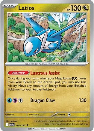 Latios (101) Reverse Holofoil - Mega Evolution