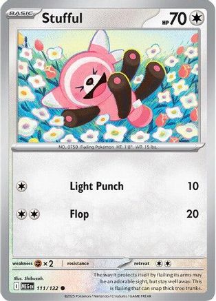 Stufful (111) Reverse Holofoil - Mega Evolution