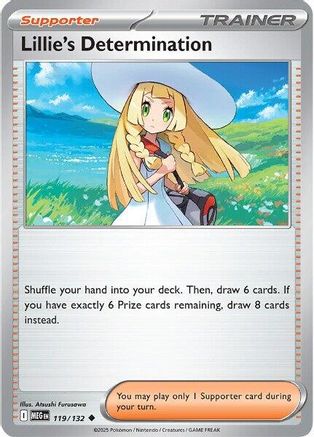 Lillie's Determination (119) Reverse Holofoil - Mega Evolution