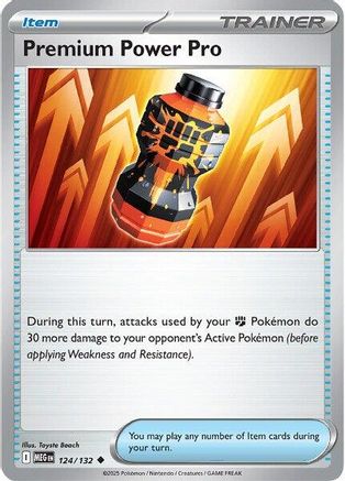 Premium Power Pro (124) Reverse Holofoil - Mega Evolution