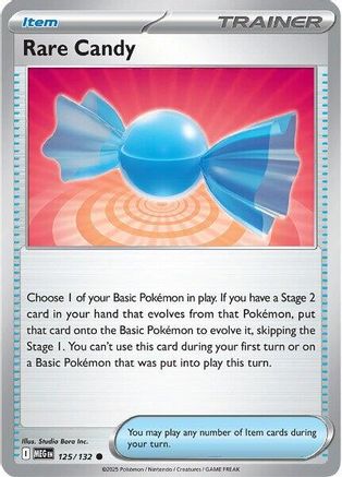 Rare Candy (125) Reverse Holofoil - Mega Evolution