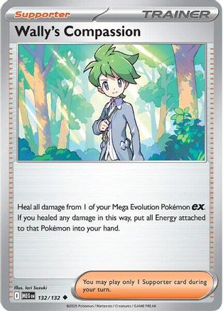 Wally's Compassion (132) Reverse Holofoil - Mega Evolution