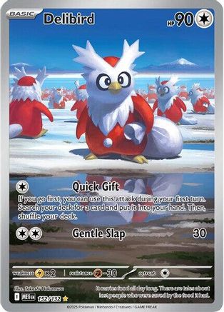 Delibird - 152/132 (152) Holofoil - ME01 Mega Evolution