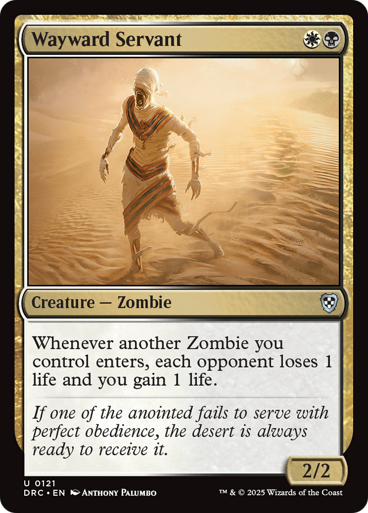 Wayward Servant (121) - Commander: Aetherdrift