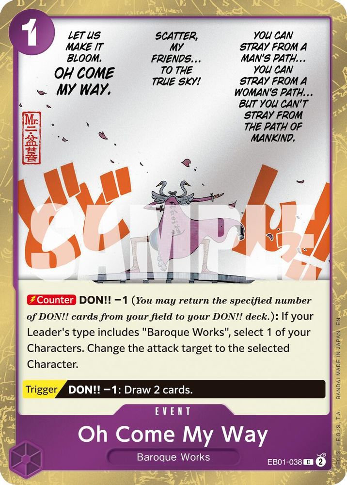 Oh Come My Way (Pirate Foil) (EB01-038) Foil