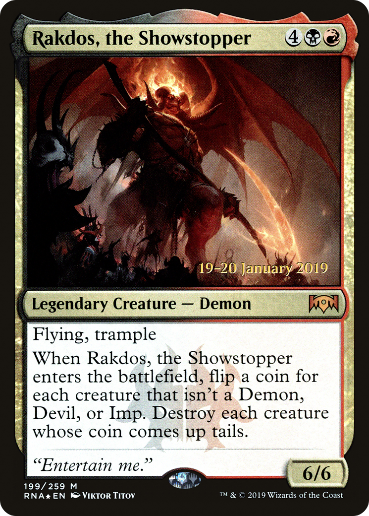 Rakdos, the Showstopper (199) Foil - Ravnica Allegiance Promos