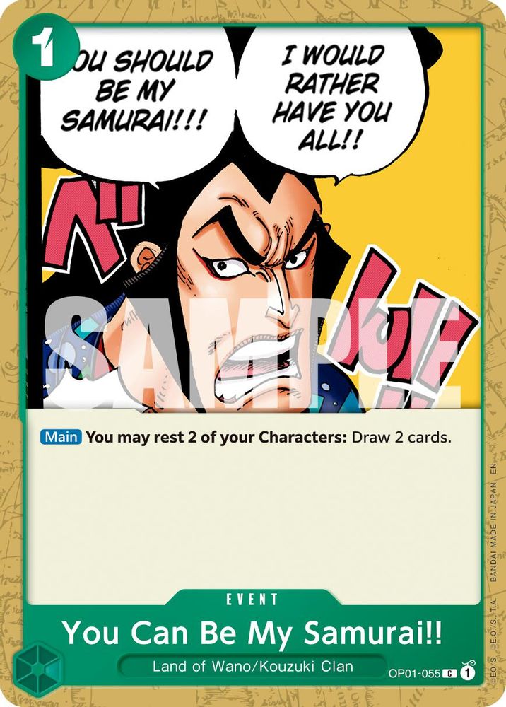 You Can Be My Samurai!! (Reprint) (OP01-055)