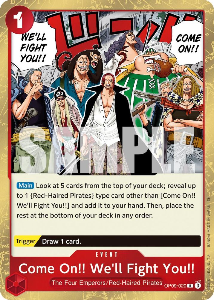 Come On!! We'll Fight You!! (Reprint) (OP09-020) Foil