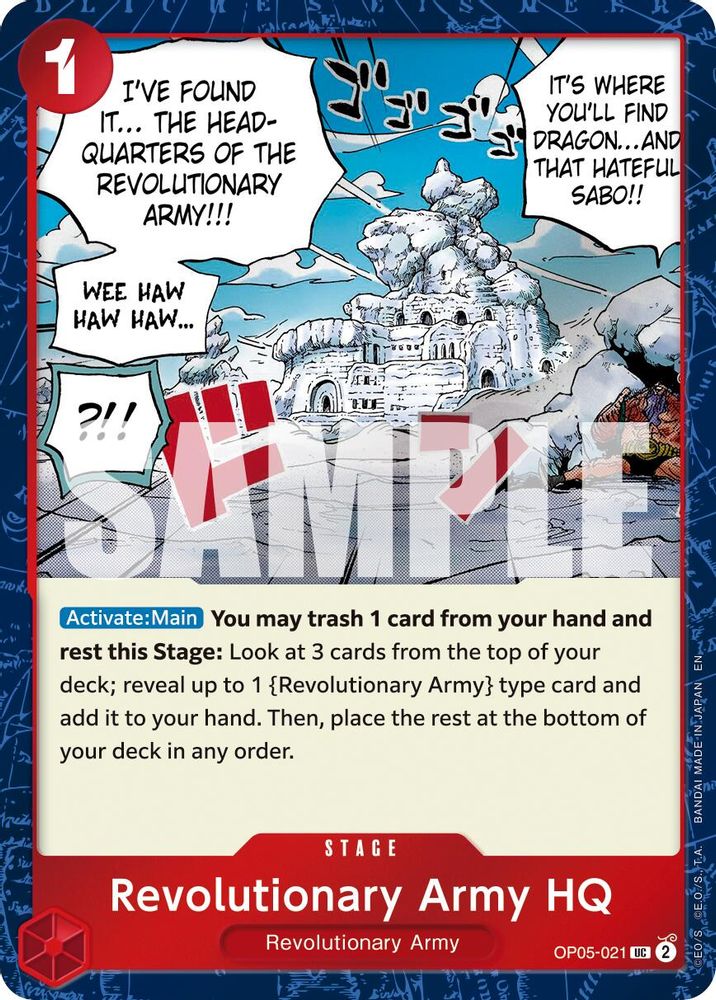 Revolutionary Army HQ (Pirate Foil) (OP05-021) Foil