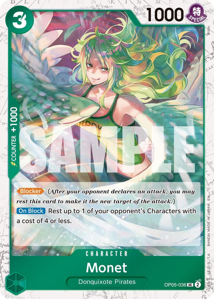 Monet (Pirate Foil) (OP05-036) Foil