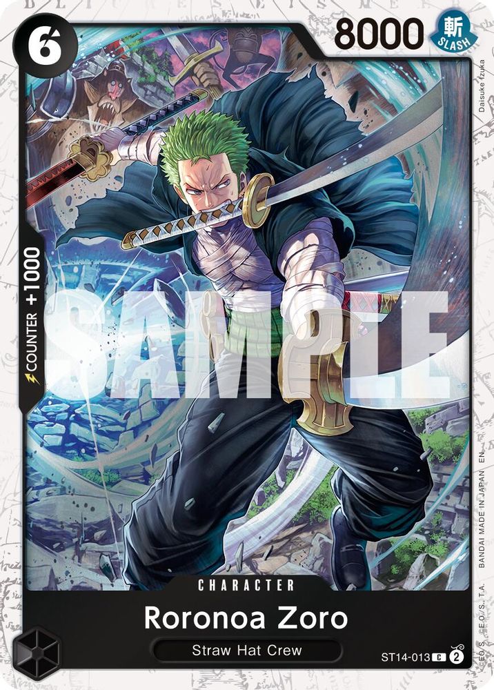 Roronoa Zoro (Pirate Foil) (ST14-013) Foil