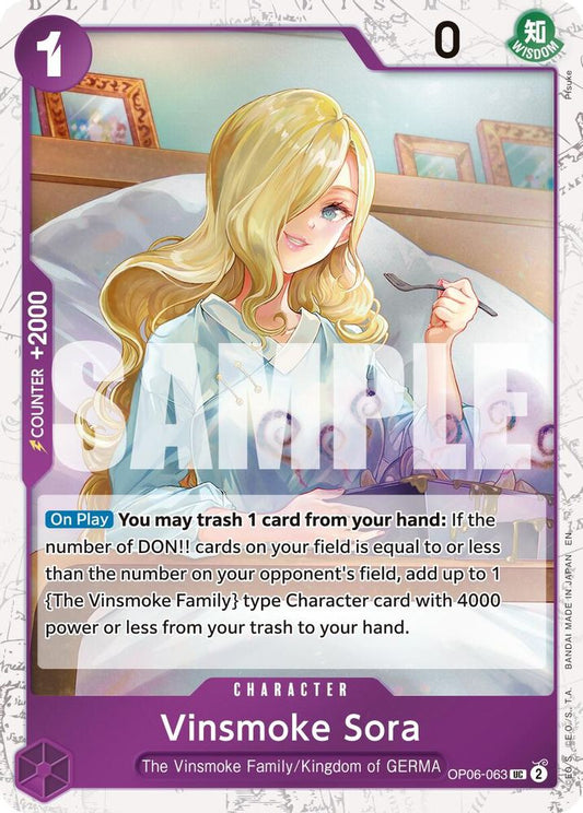 Vinsmoke Sora (Pirate Foil) (OP06-063) Foil