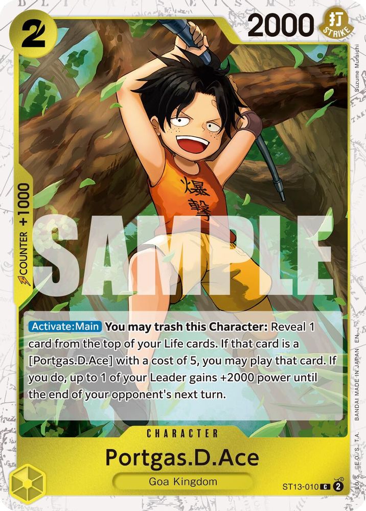 Portgas.D.Ace (Pirate Foil) (ST13-010) Foil