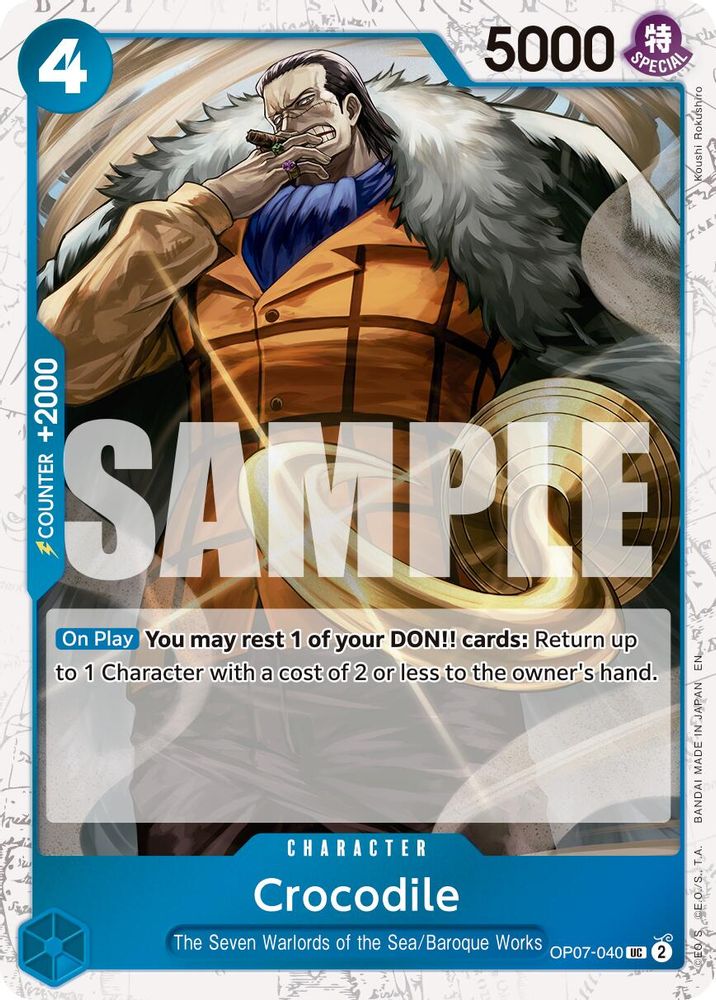 Crocodile (Pirate Foil) (OP07-040) Foil