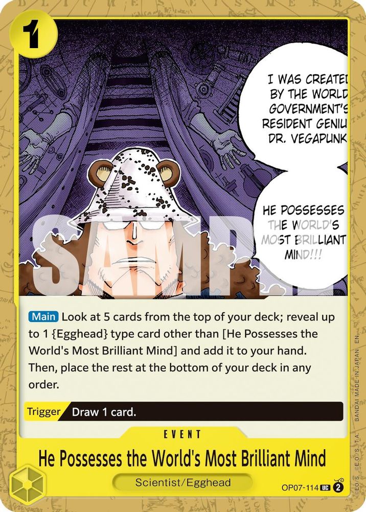 He Possesses the World's Most Brilliant Mind (Reprint) (OP07-114)