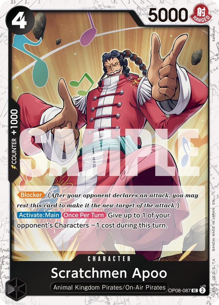 Scratchmen Apoo (Pirate Foil) (OP08-087) Foil