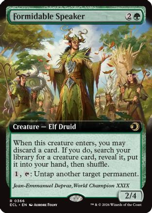 Formidable Speaker (Extended Art) (366) - Lorwyn Eclipsed