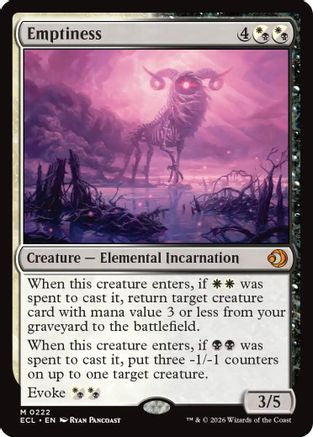 Emptiness (222) Foil - Lorwyn Eclipsed