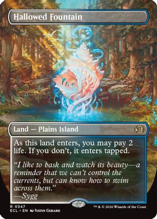 Hallowed Fountain (Borderless) (347) Foil - Lorwyn Eclipsed