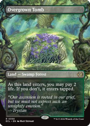 Overgrown Tomb (Borderless) (350) Foil - Lorwyn Eclipsed