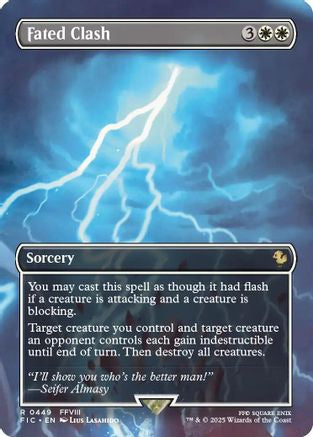 Fated Clash (Borderless) (449) Foil - Commander: FINAL FANTASY