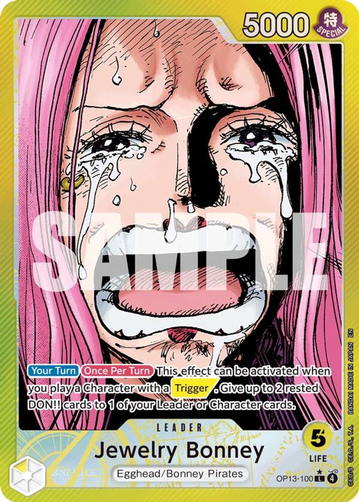 Jewelry Bonney (100) (Alternate Art) (OP13-100) Foil