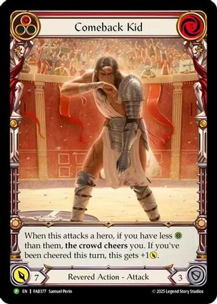 Comeback Kid (Red) (FAB377) Rainbow Foil - FaB Promos