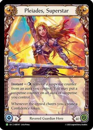 Pleiades, Superstar - HER147 (HER147) Rainbow Foil - Flesh and Blood: Promo Cards