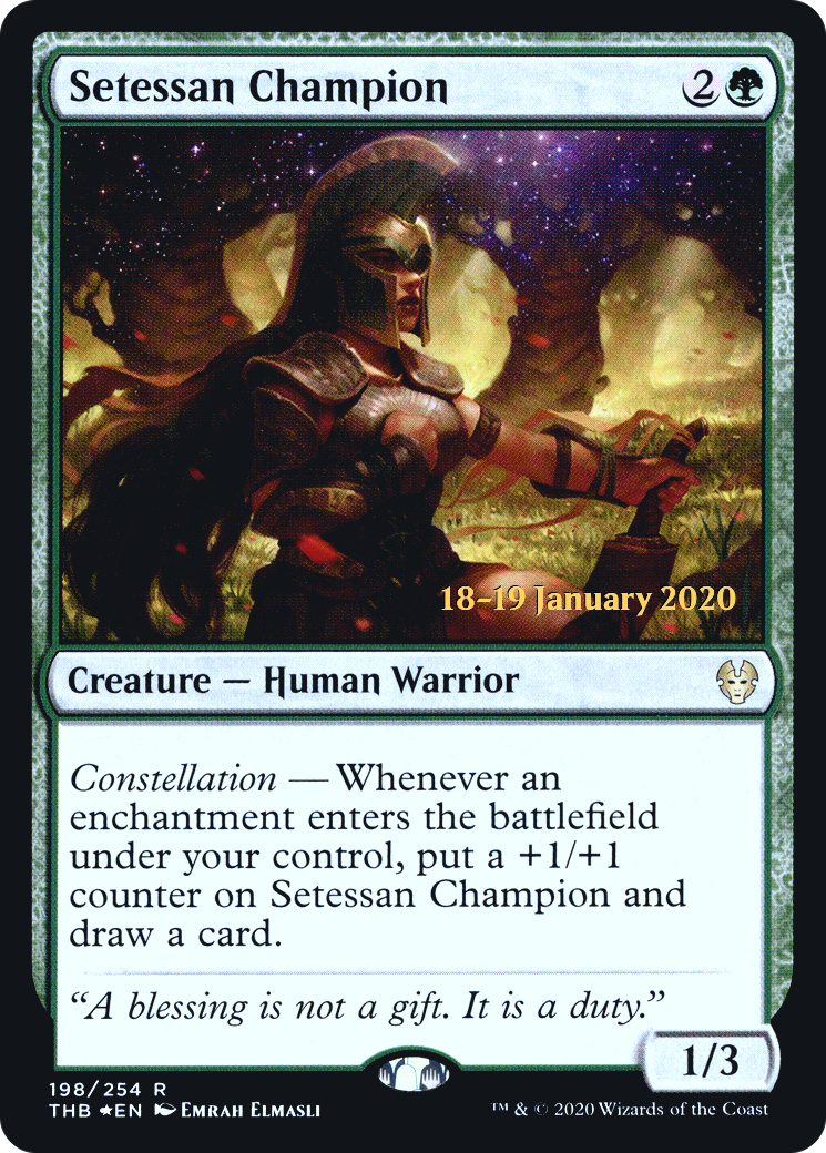 Setessan Champion (198) Foil - Theros Beyond Death Promos